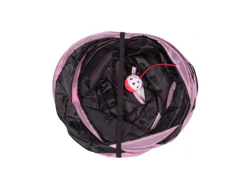 3 lyukas y alagút kisállatoknak, fekete (41779)