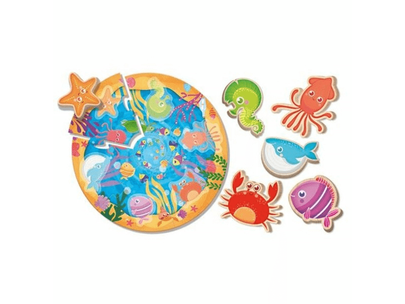 Montessori baby puzzle - tengeri állatok (96916)