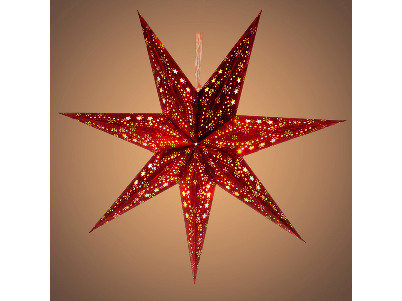 Piros csillag 10LED 60cm (RXL 338)