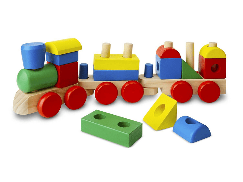 Melissa & Doug fa készségfejlesztő játék, építs vonatot