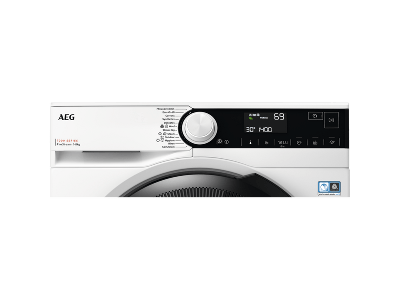 AEG LFR73844BE Elöltöltős gőzmosógép, 8 kg