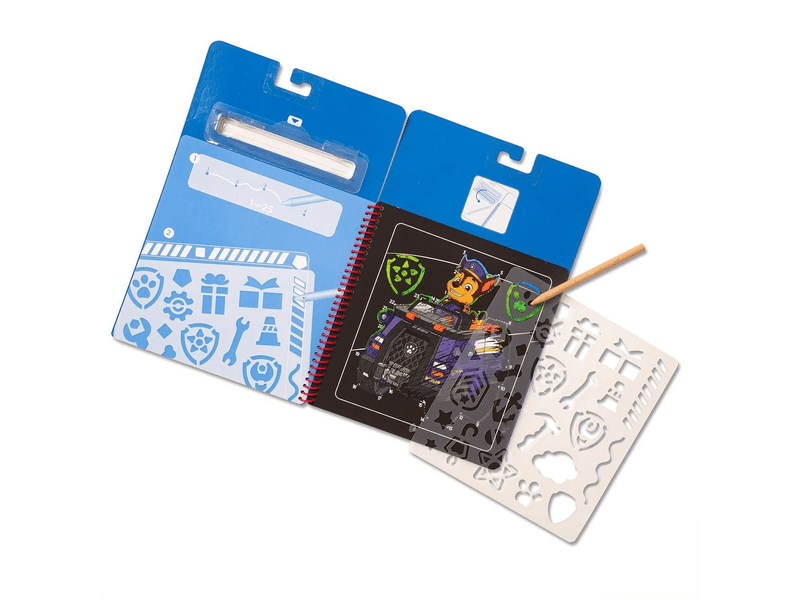 Melissa & Doug kreatív játék, képkarc, mancs őrjárat - Chase