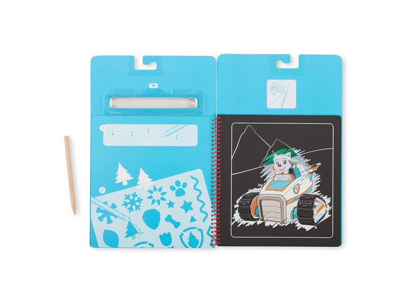 Melissa & Doug kreatív játék, képkarc, mancs őrjárat – Skye