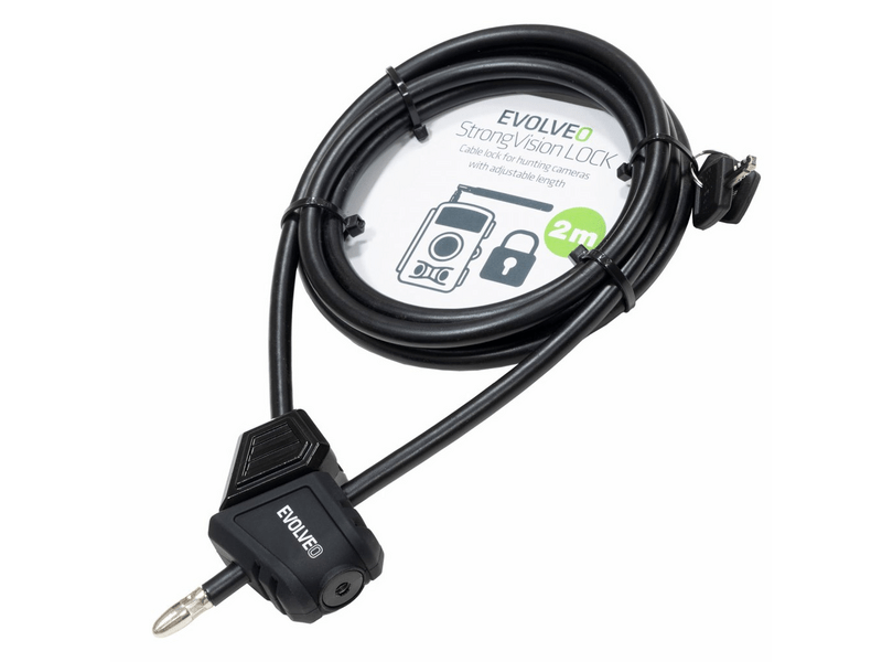 EVOLVEO StrongVision LOCK, állítható kábelzár 8mm x 2m