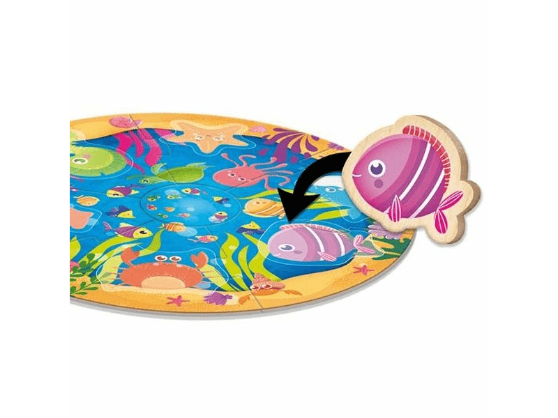 Montessori baby puzzle - tengeri állatok (96916)