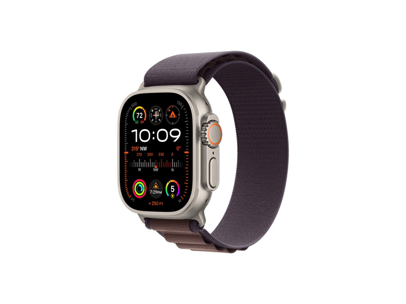 Apple Watch Ultra 2 GPS + Cellular 49 titántok, indigó alpesi pánt M (MRET3CM/A)