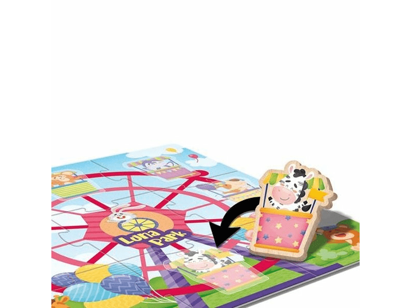 Montessori baby fa puzzle vidámpark