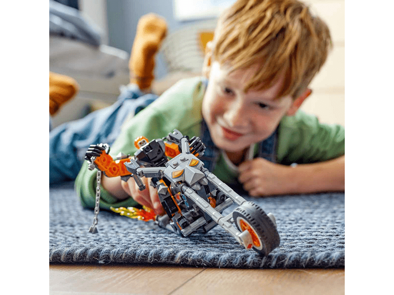 LEGO® Super Heroes Szellemlovas robot és motor (76245)
