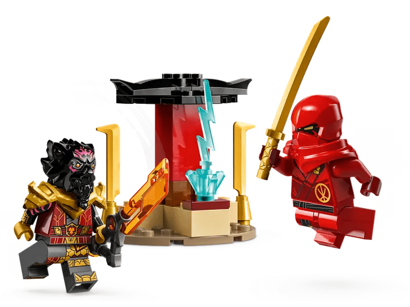 LEGO® NINJAGO® Kai és Ras autós és motoros csatája (71789)