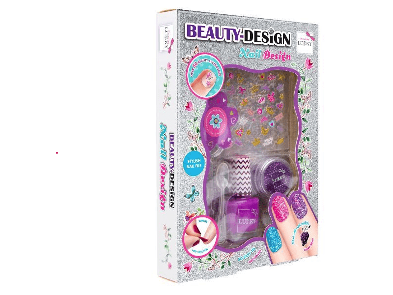 Lukky: Csillámos manikűrkészlet, lila (T20735)
