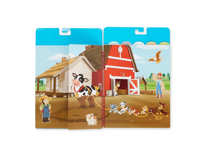 Melissa & Doug kreatív játék, újrahasználható matrica füzet, mancs őrjárat - kaland-öböl