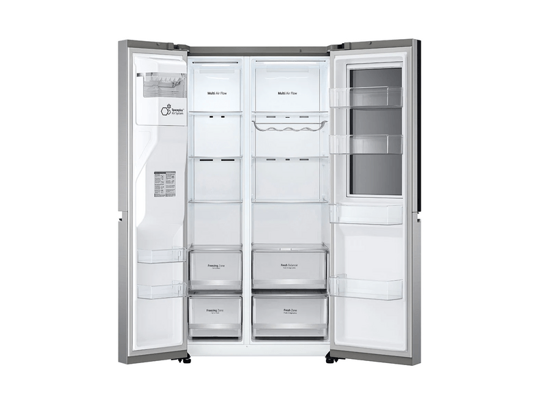 LG GSXV80PZLE Side by Side Hűtőszekrény, Hamvas ezüst