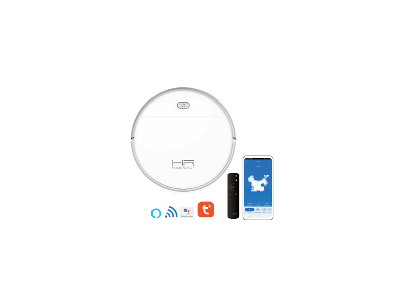 Home Robot RV400 Intelligens robotporszívó, fehér