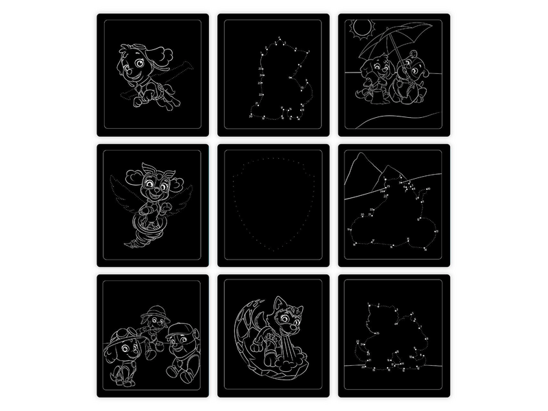 Melissa & Doug kreatív játék, képkarc, mancs őrjárat – Skye