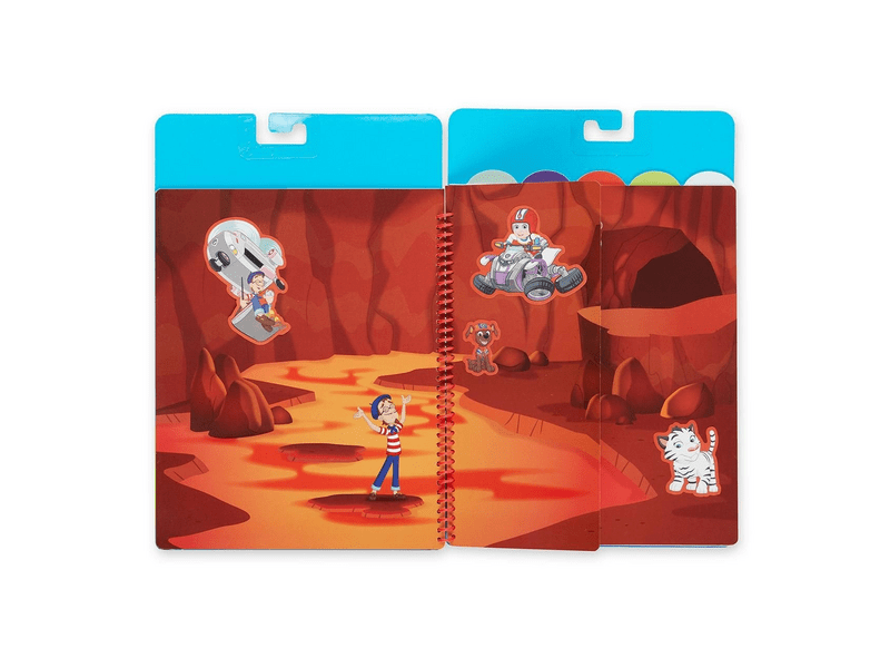 Újrahasználható matrica füzet, mancs őrjárat - a nagy mentőakció