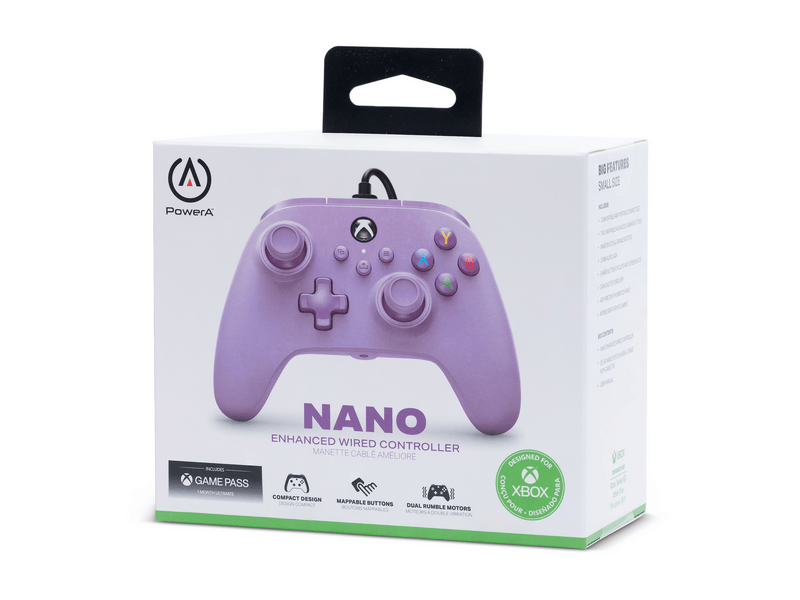 Powera XBGP0025-01 Nano Enhanced Xbox Series X/S vezetékes kontroller, Lila