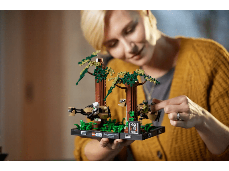 LEGO SW Endor sikló üldözés dioráma