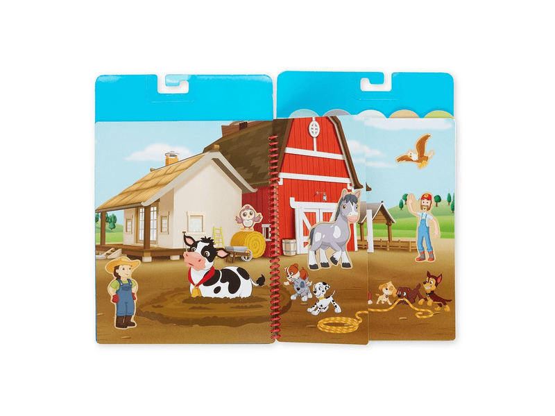 Melissa & Doug kreatív játék, újrahasználható matrica füzet, mancs őrjárat - kaland-öböl