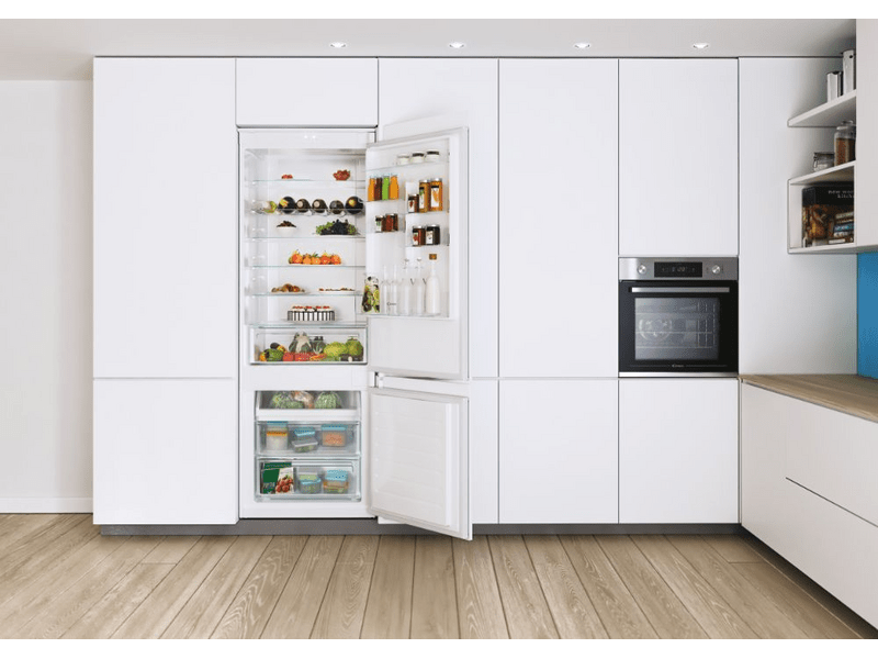 Candy CBT7719FW Beépíthető kombinált hűtőszekrény