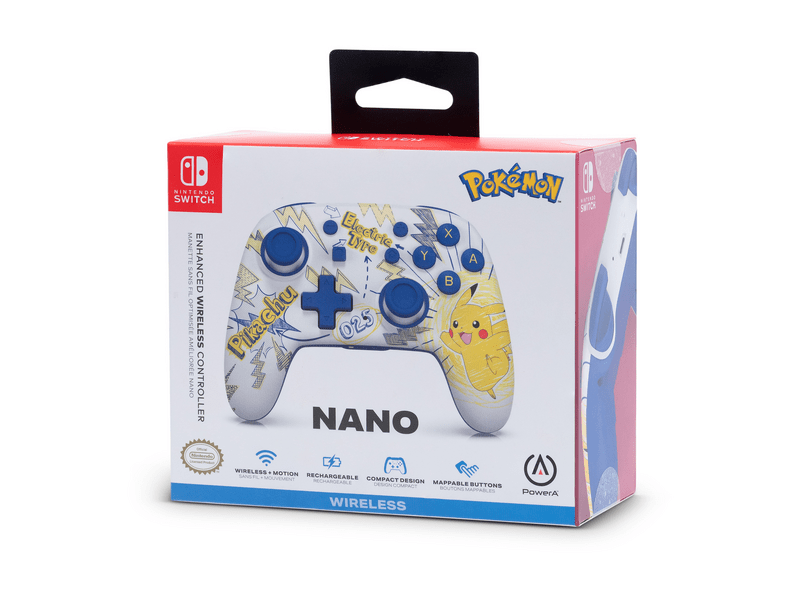 PowerA NSGP0063-01 Nano Enhanced vezeték nélküli kontroller- Pokémon: Pikachu