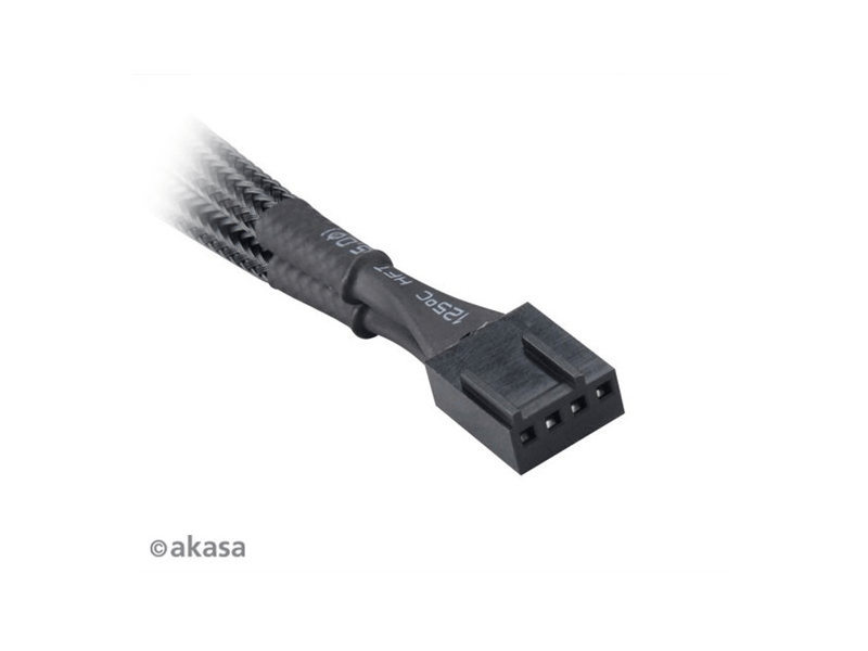 Akasa AK-CBFA04-KT04 2x 4pin PWM ventilátor kábel, 15cm