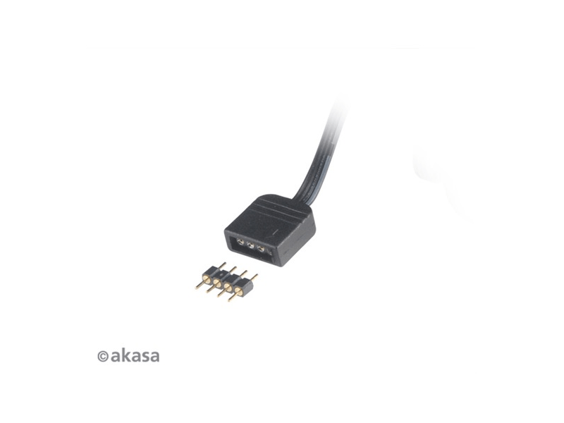 Akasa 4pin RGB LED világítást hosszabbító kábel (AK-CBLD06-30BK)