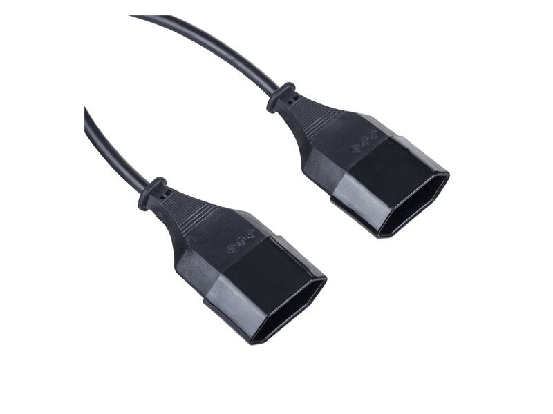 Akyga AK-RD-05A Y-alakú tápkábel, 1,2 m, fekete