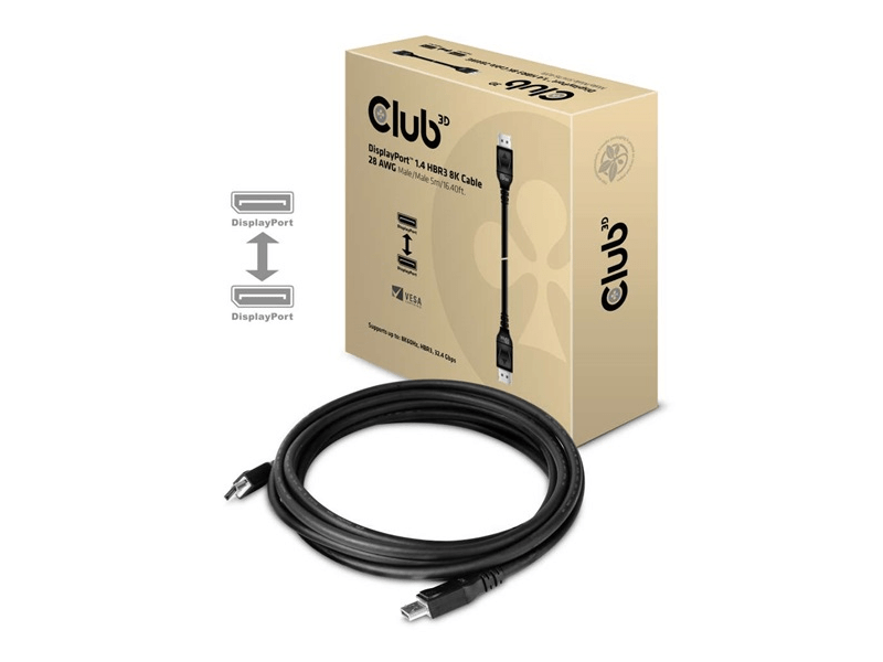 KAB Club3D DisplayPort 1.4 HBR3 8K60Hz kábel M/M - 5m