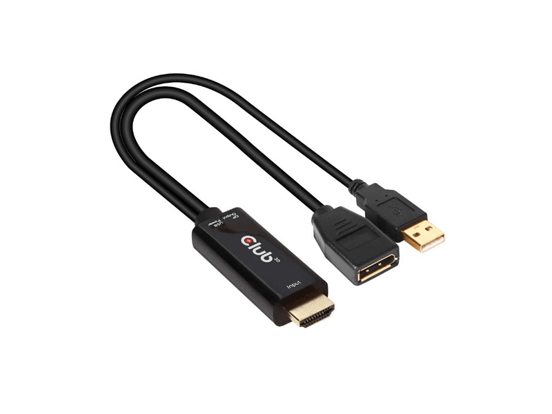 KAB Club3D HDMI - DisplayPort 4K 60Hz M/F Active Adapter