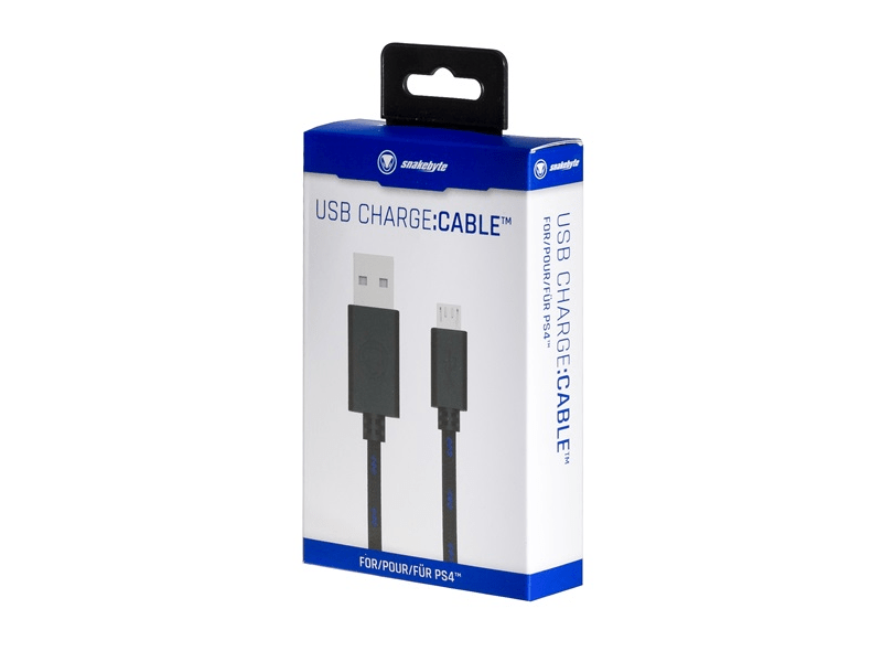 KAB Snakebyte PS4 USB Charge Cable - 3m Meshcable