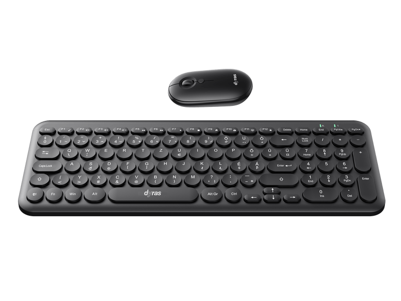 Dyras OF-COMBO254BK Irodai egér és billentyűzet szett