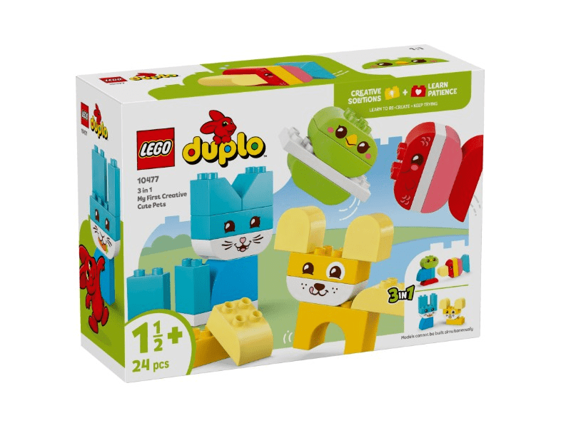 LEGO® DUPLO® Kreatív és aranyos, 3 az 1-ben házi kedvencek (10477)