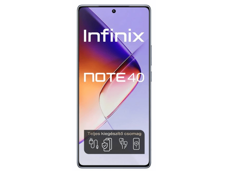 Infinix Note 40 8/256GB + vezeték nélküli töltőpad (Fekete)