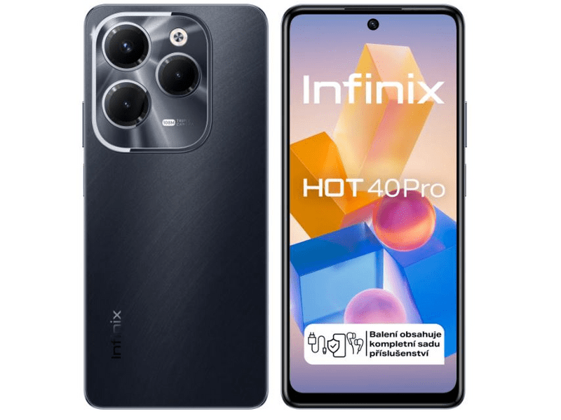 Infinix Hot 40 Pro 8/256GB Okostelefon, fekete