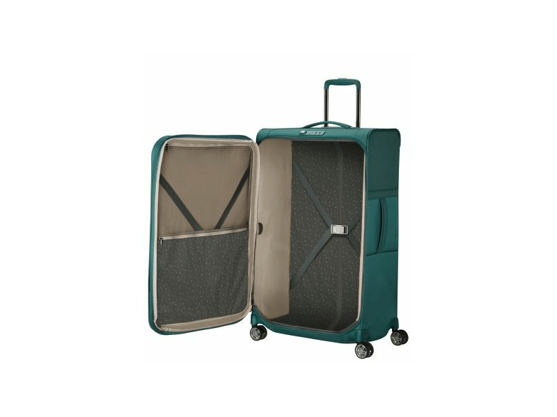 Samsonite Airea Spinner Bővíthető bőrönd, 78 cm, kék-narancs (133626-A481)