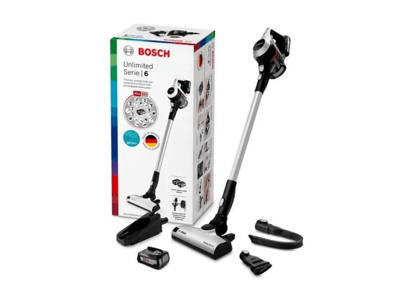 Bosch BCS61BAT2 Serie 6 Akkumulátoros porszívó Unlimited Fehér