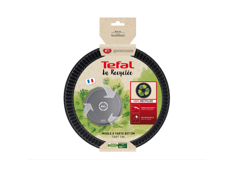 Tefal La Recyclée J5708302 Bordázott Sütőforma, 27 cm