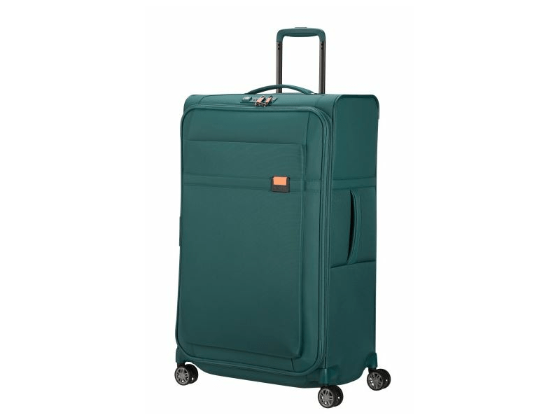 Samsonite Airea Spinner Bővíthető bőrönd, 78 cm, kék-narancs (133626-A481)