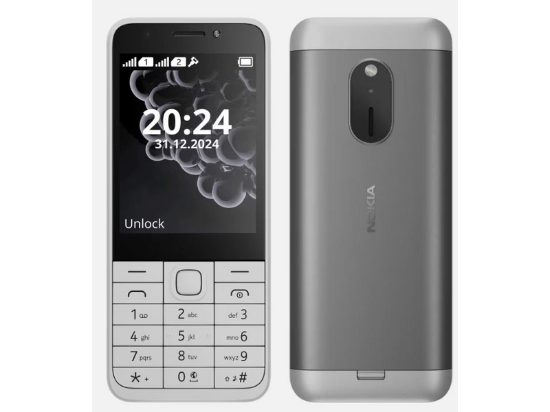 Nokia 230 (2024) Mobiltelefon, fehér