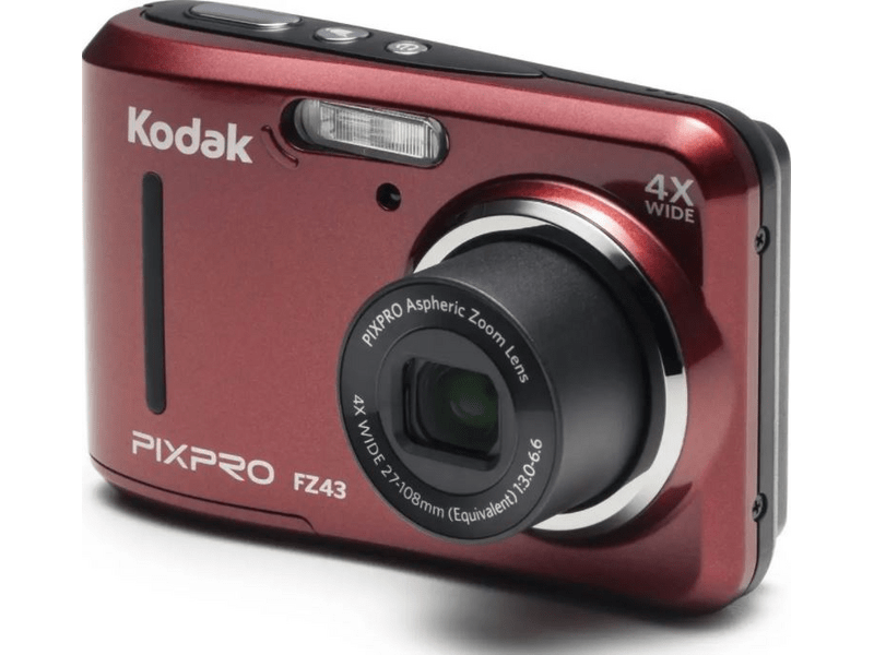 Kodak Pixpro FZ43 Friendly Zoom fényképezőgép, piros