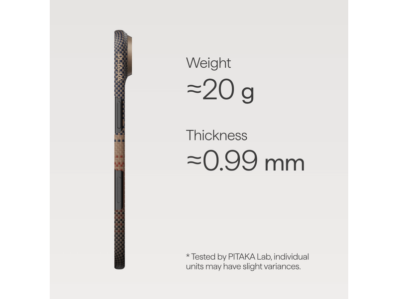 Pitaka Ultra-Slim iPhone 17 Air tok, napnyugta (KI1702SA)