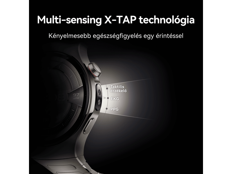 Huawei Watch 5 46mm Okosóra, fekete (55020EWB)