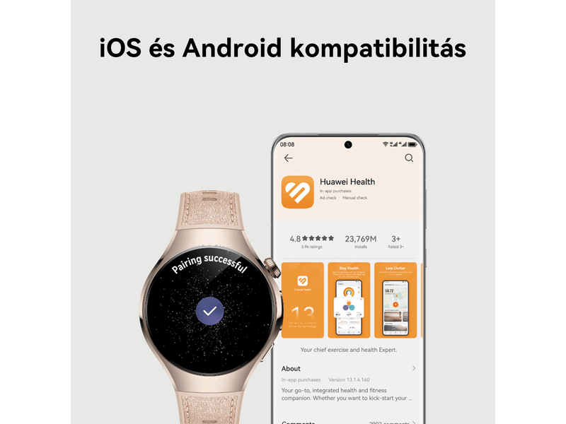 Huawei Watch 5 46 mm pametni sat, smeđi (55020EVY)