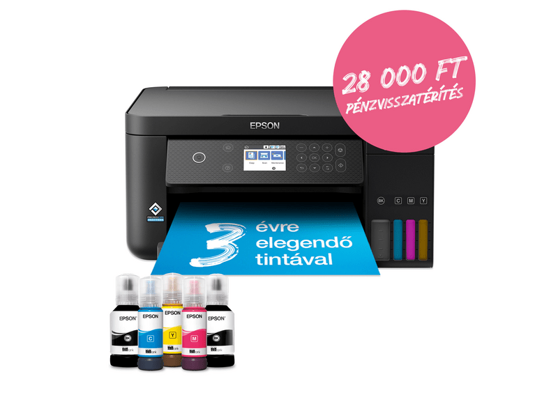 Epson L6260 színes MFP, DUPLEX, 14 000/5200 oldal tintával