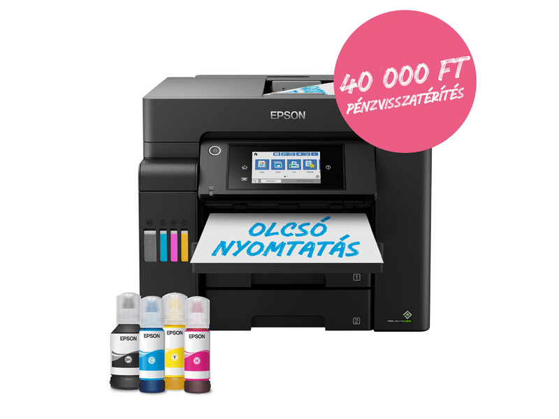Epson L6550 színes MFP, DUPLEX, 14 000/5200 oldal tintával