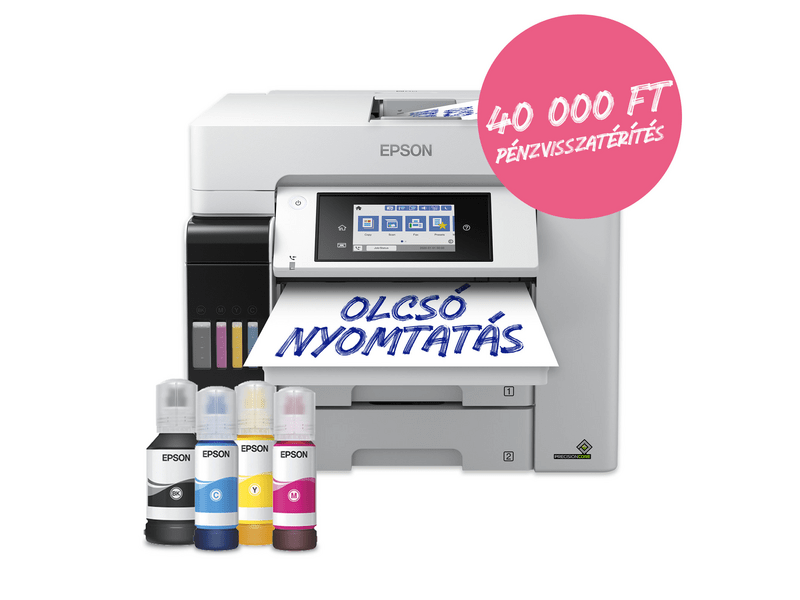 Epson L6580 színes MFP, Duplex, 8100/6500 oldal tintával