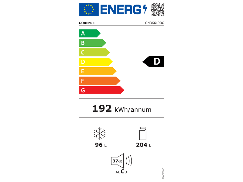 Gorenje ONRK619DC Alulfagyasztós kombinált hűtőszekrény