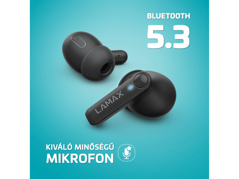 LAMAX Clips1 Play Black TWS fülhallgató, fekete