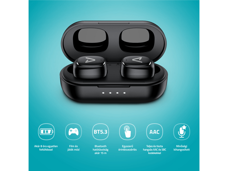 LAMAX Dots3 Play TWS fülhallgató, fekete