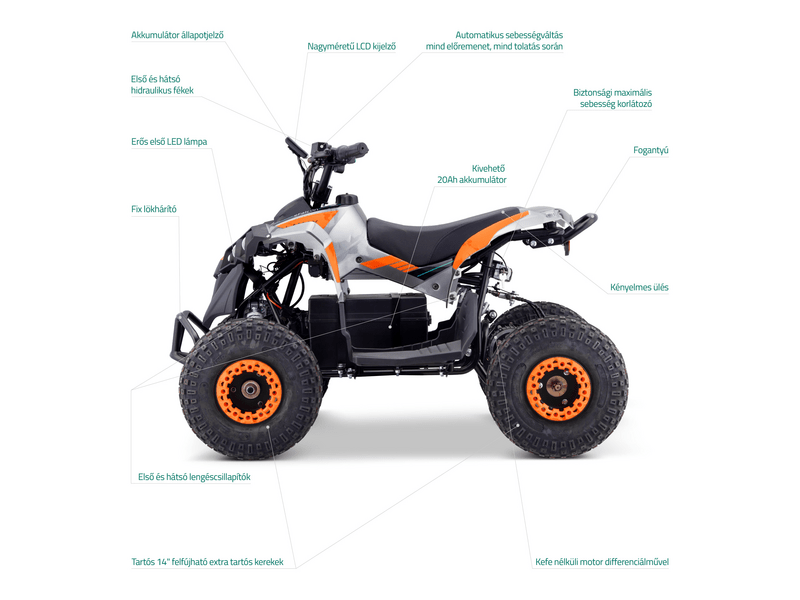 LAMAX eFalcon ATV50M Elektromos quad, Narancssárga